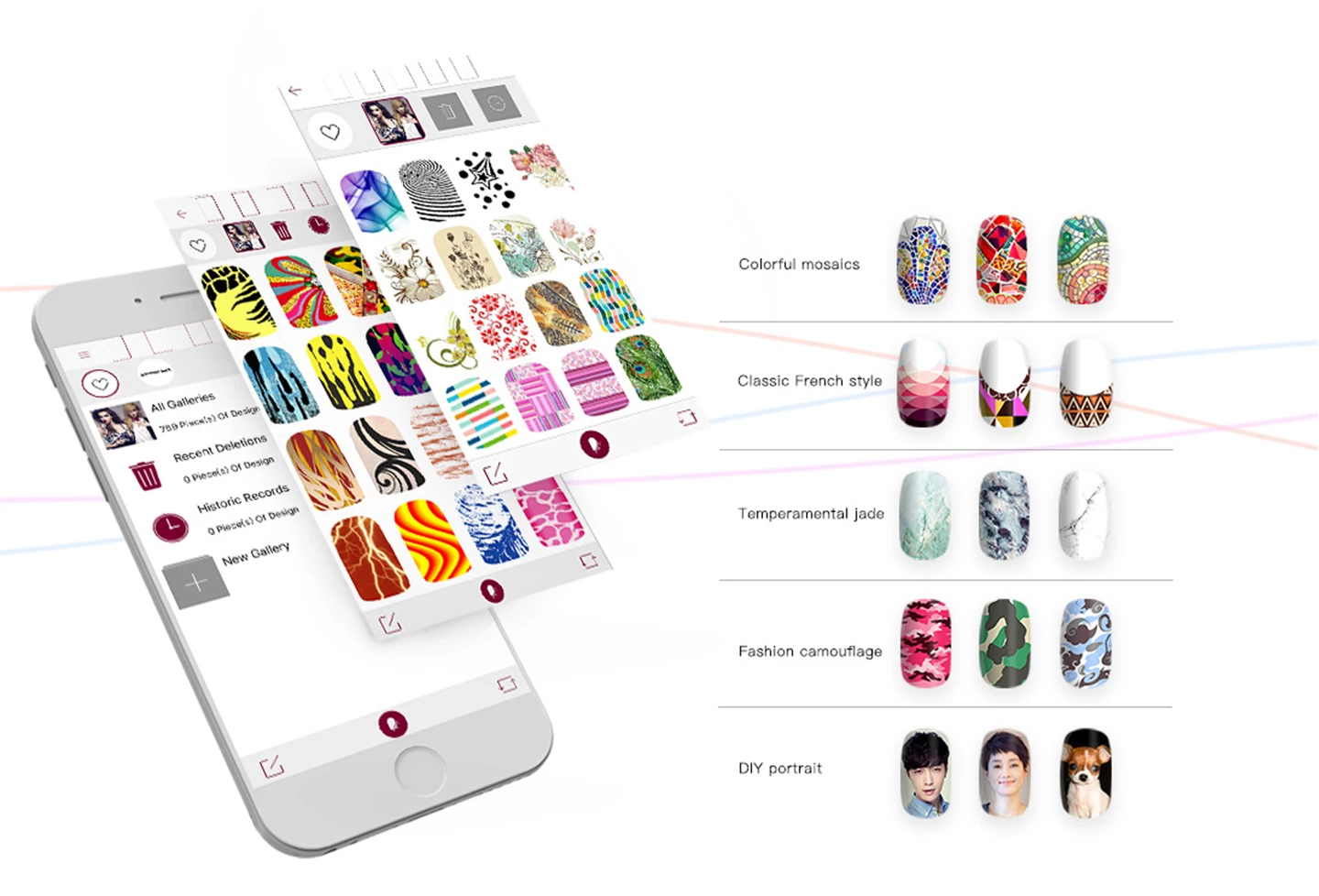 Nail Art Printer rose