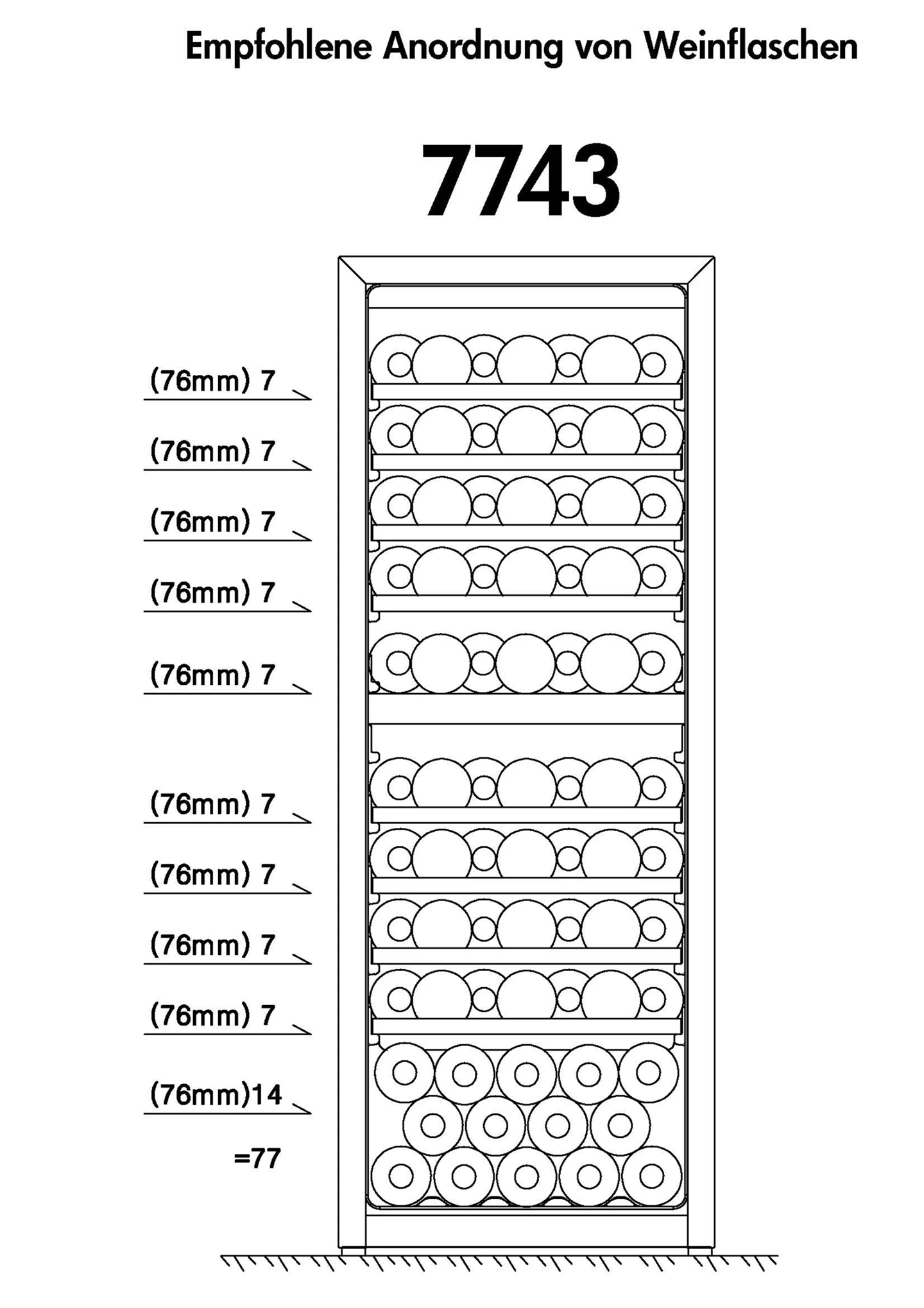 Cave à vin climatisée 191 L avec dual zone