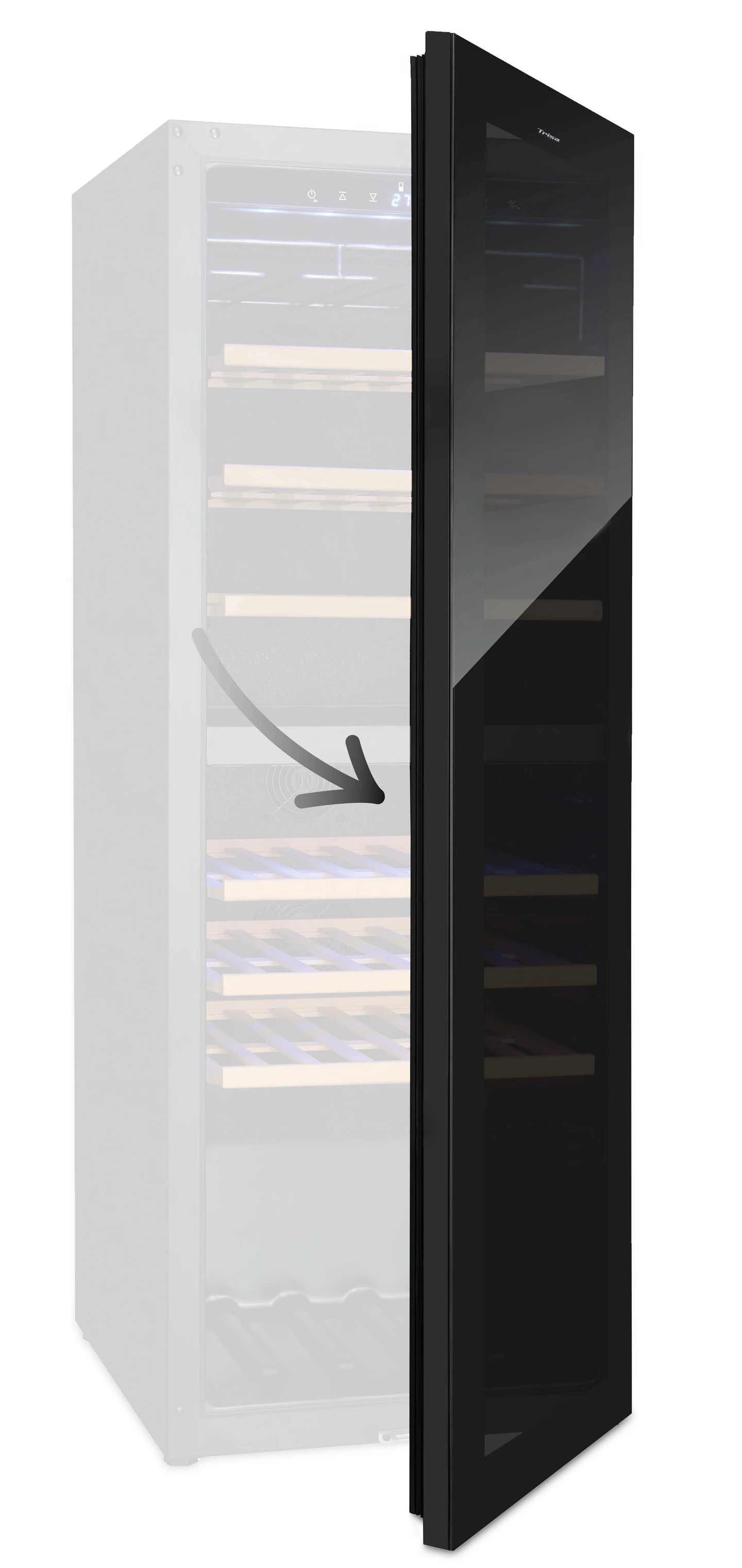 Porte en verre pour 7744 droite
