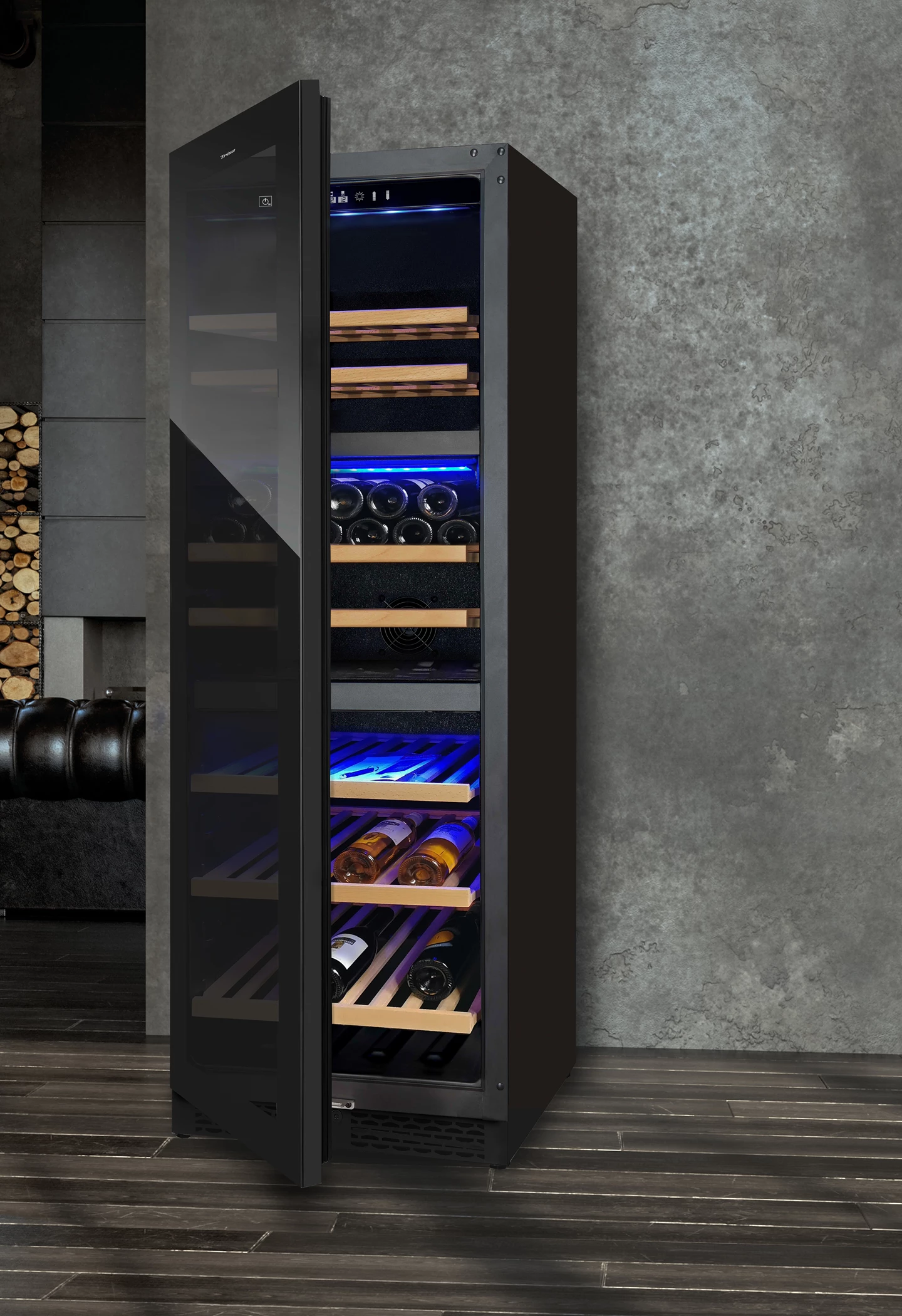 Cantina climatizzata per vino 368 L, triple zone