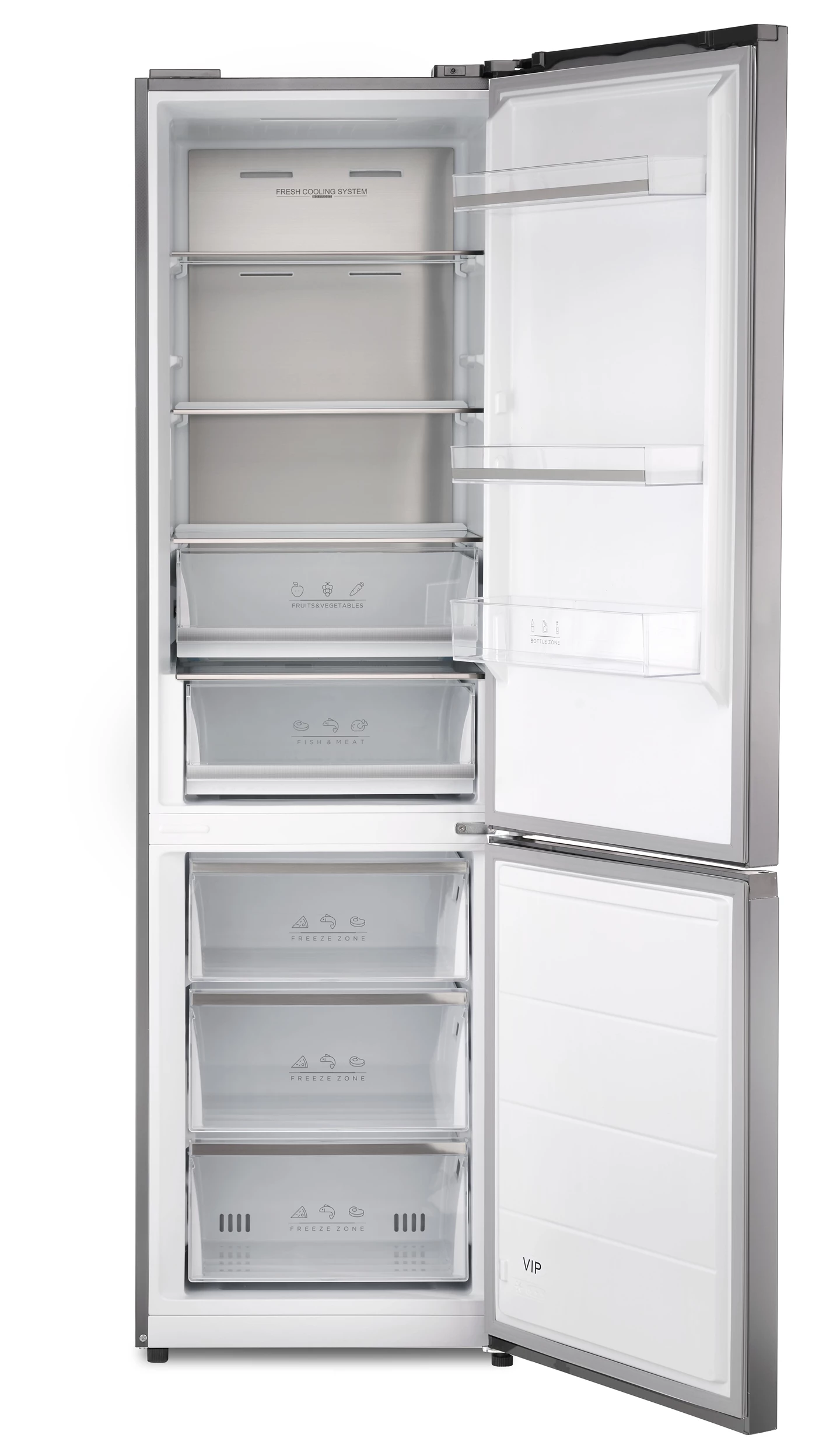 Combi Fridge 378 L, Inox