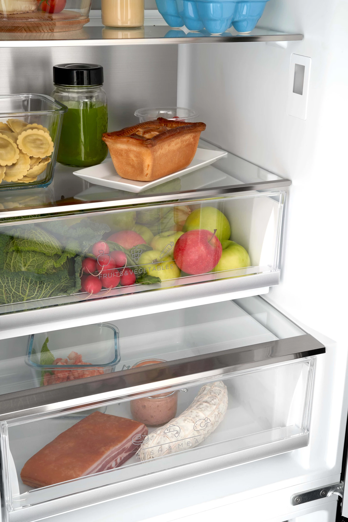 Combi Fridge 378 L, Inox