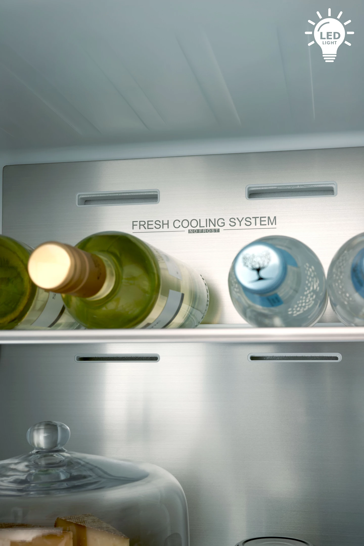 Combi Fridge 378 L, Inox