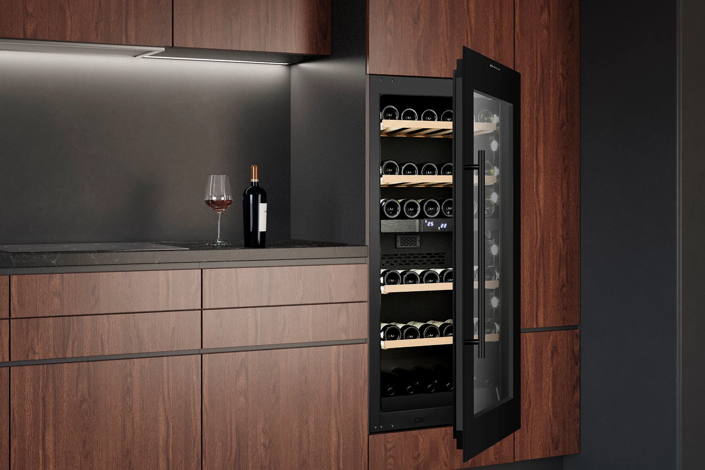 Cave à vin climatisée intégrée 149 L, dual zone