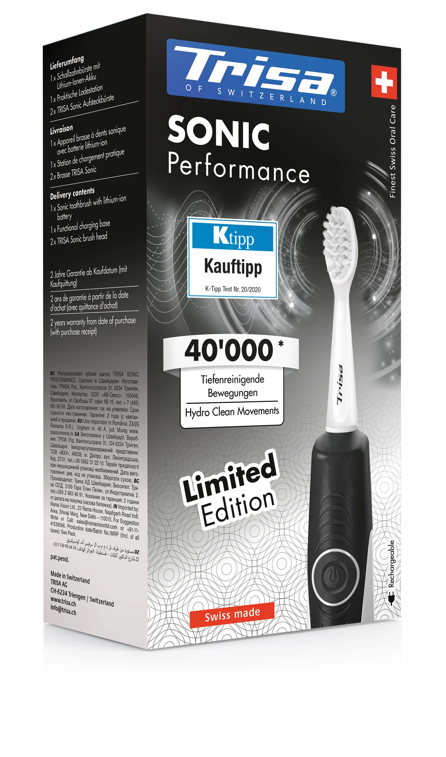 Sonic toothbrush Sonic Performance LE black