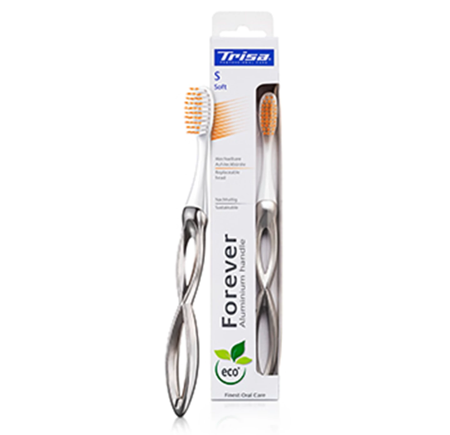 Zahnbürste Forever soft silber