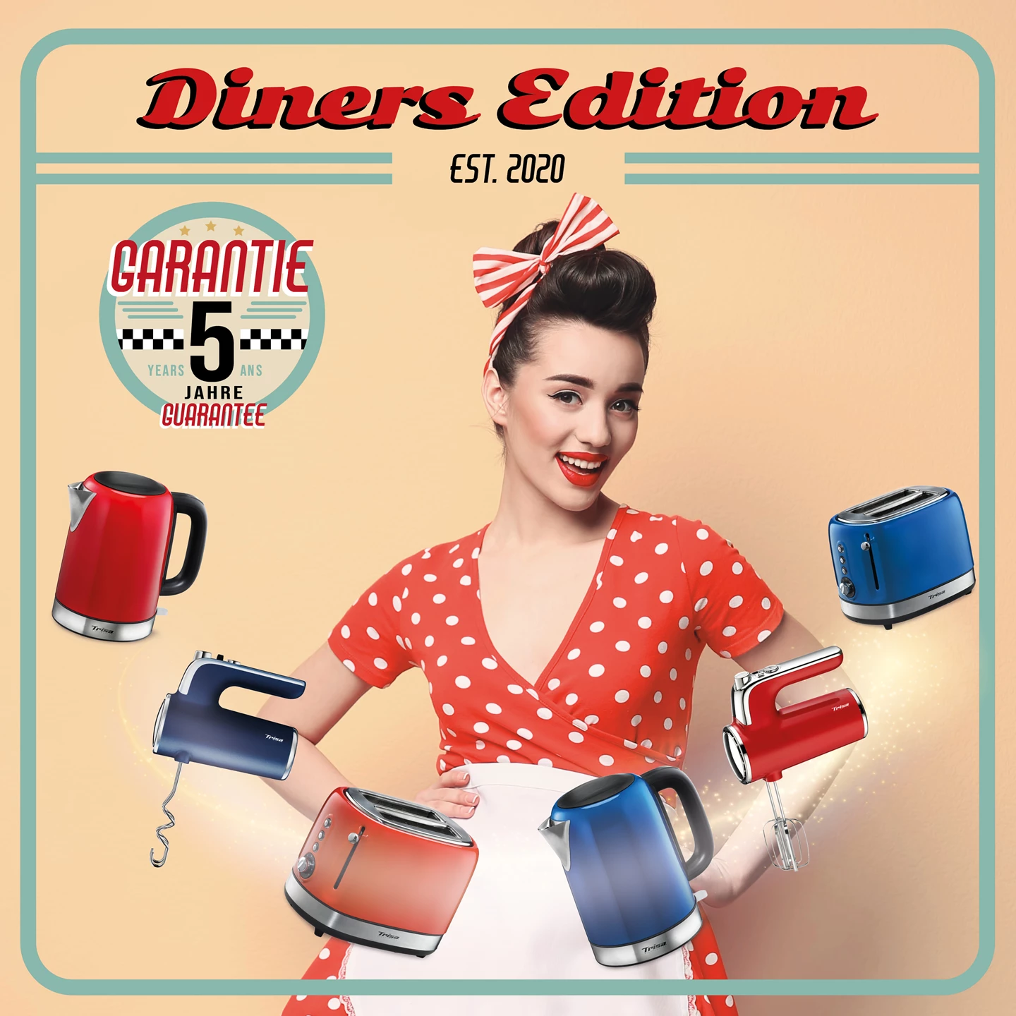 Tostapane Diners Edition, blu