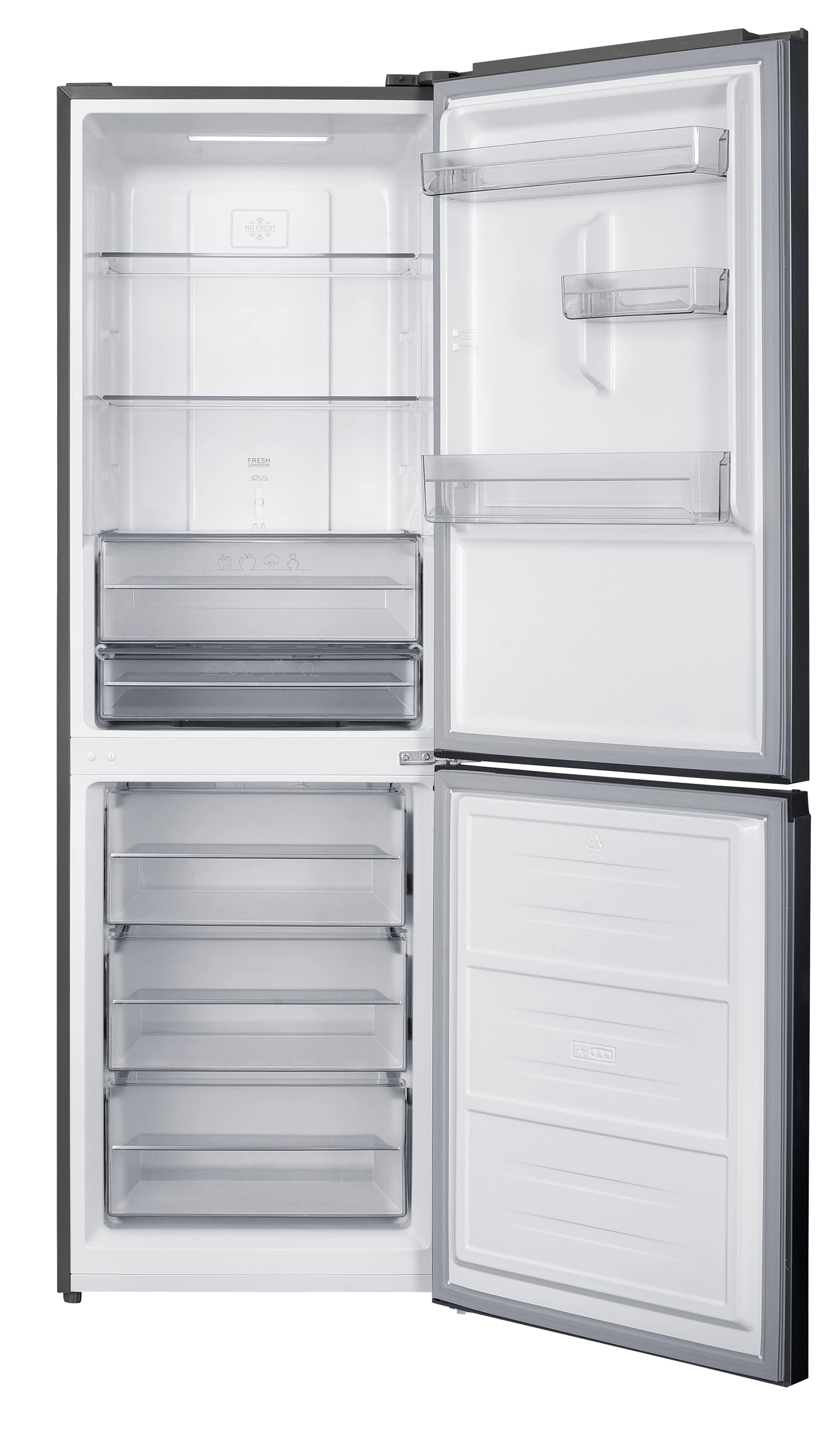 Frigorifero combinato 323 L, Inox