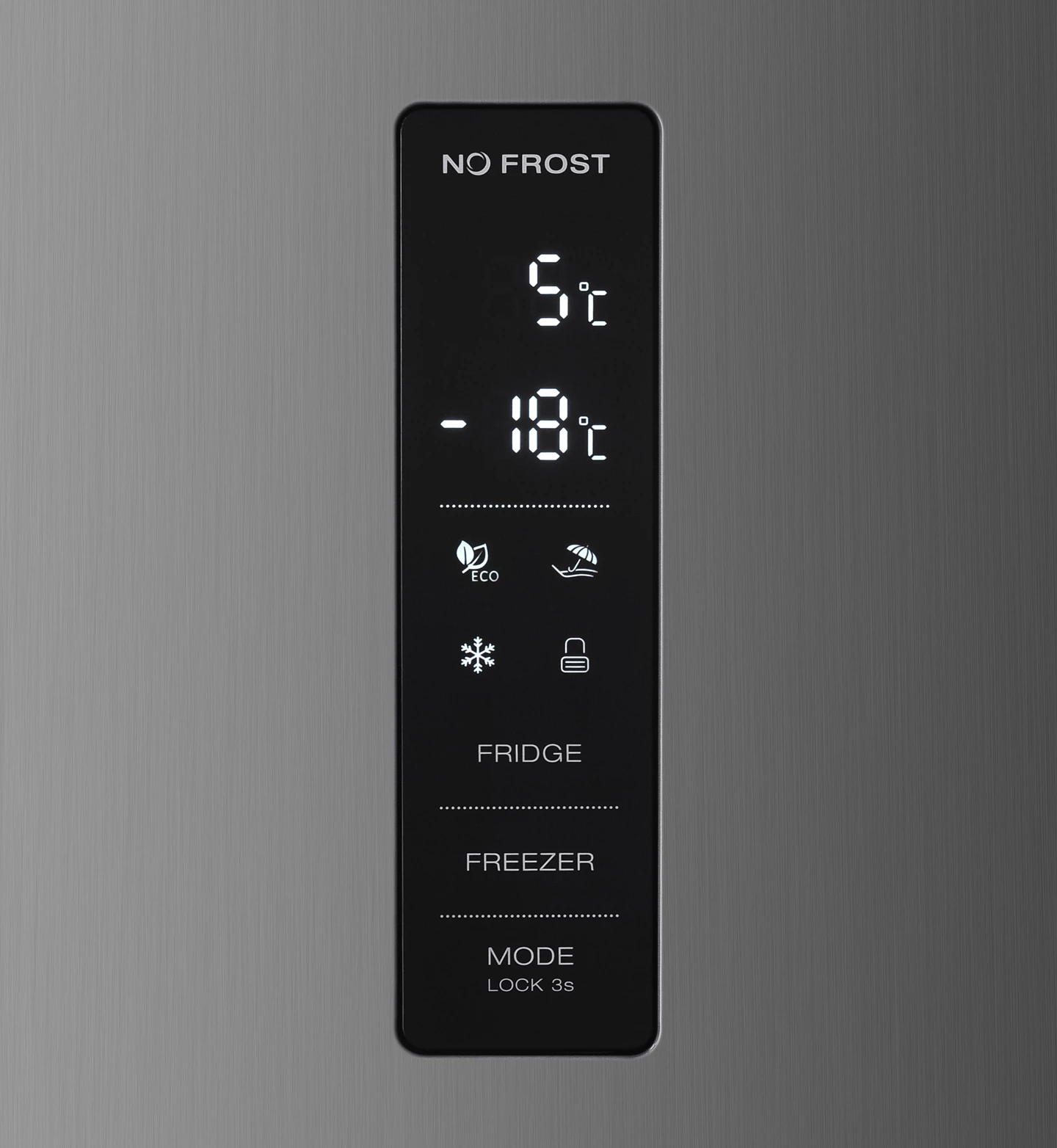 Frigorifero combinato 323 L, Inox