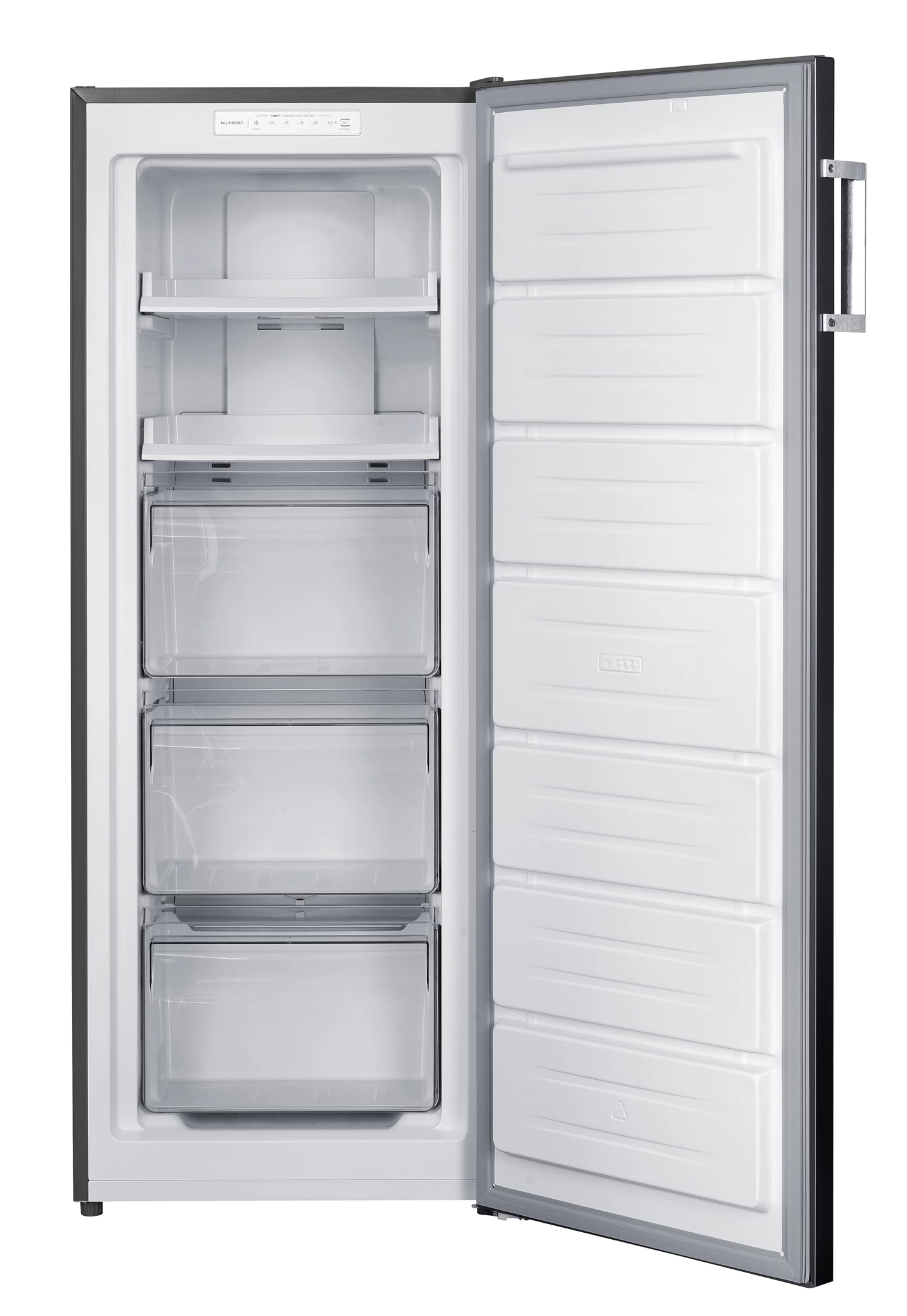 Congelatore verticale 161 L, Inox