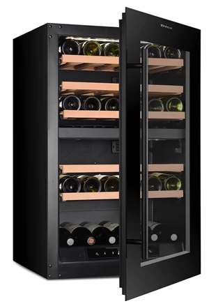 Built-in wine cabinet 100 L with dual zone