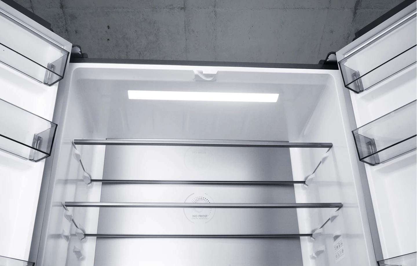 Food Center encastrable 505 L, Inox