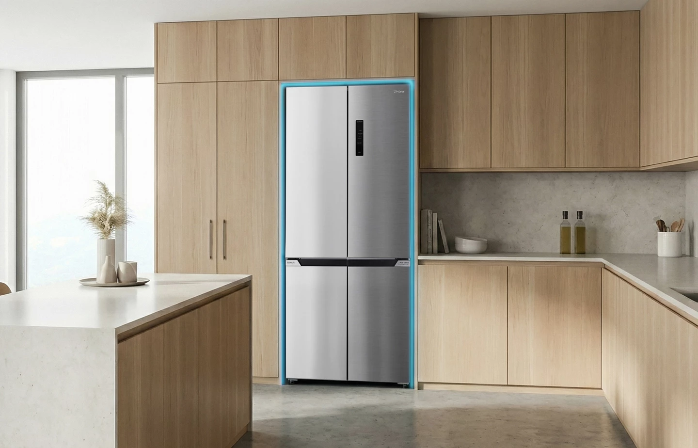 Food Center encastrable 505 L, Inox