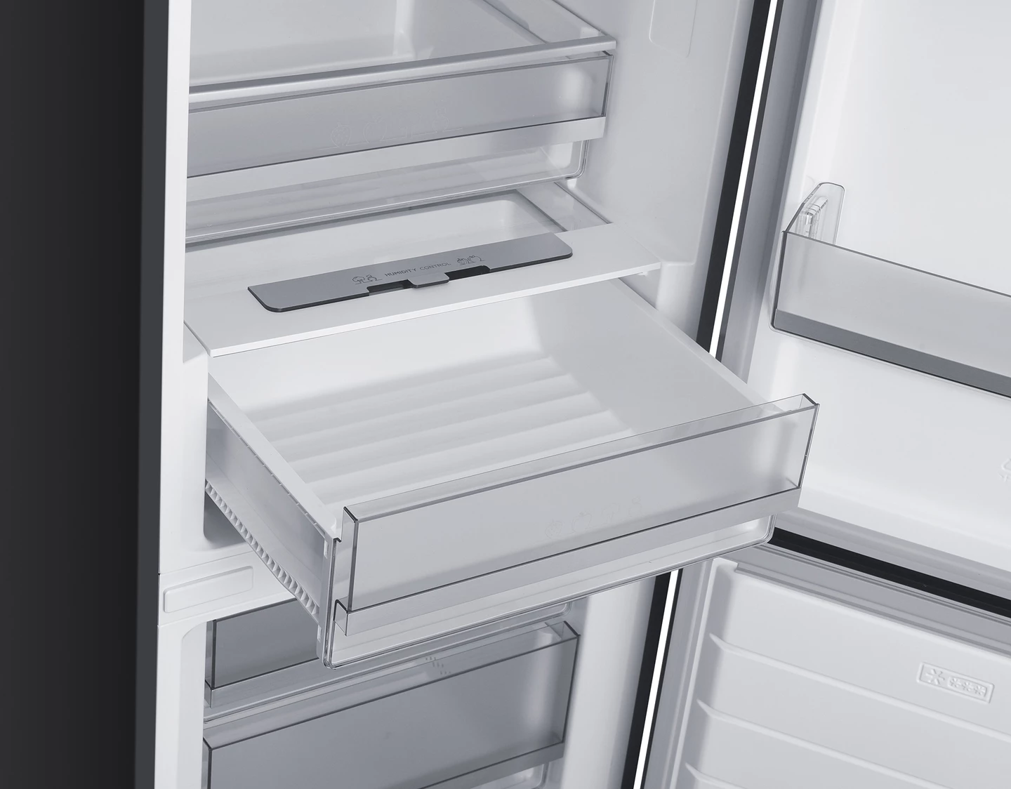 Réfrigérateur combiné 377 L, Inox
