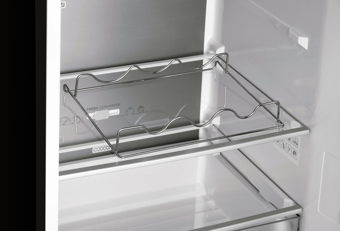 Réfrigérateur combiné 377 L, Inox