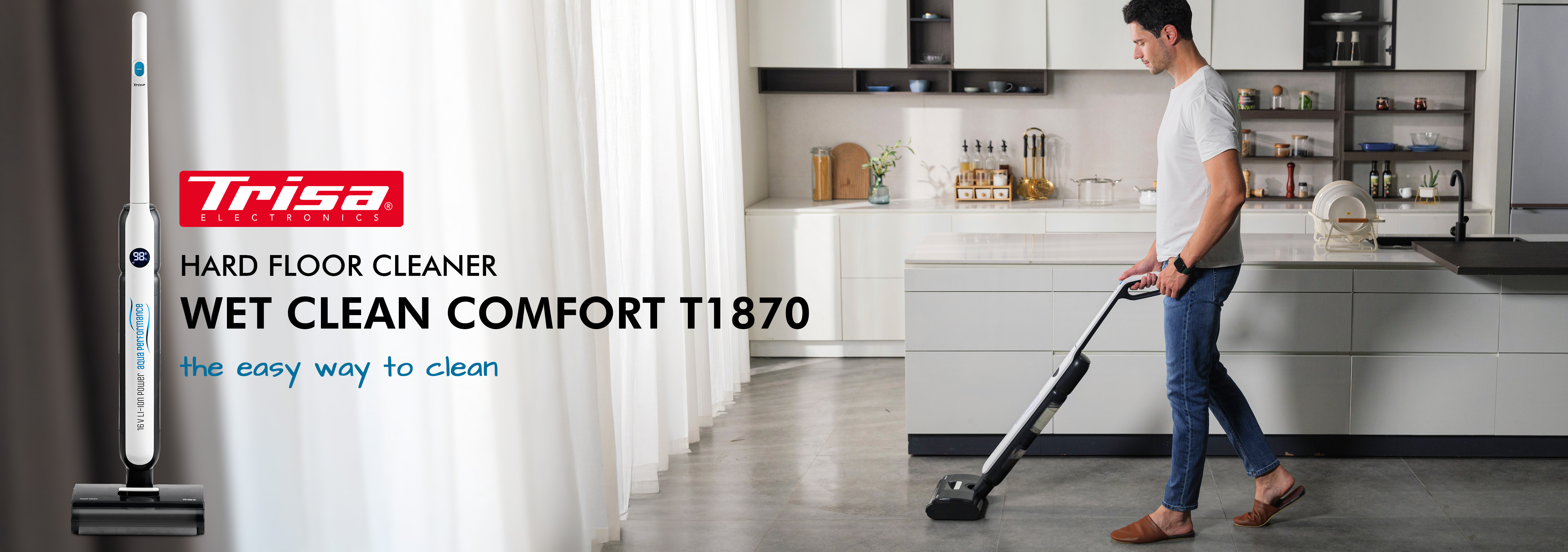 Trisa Hartbodenreiniger Wet Clean Comfort T1870