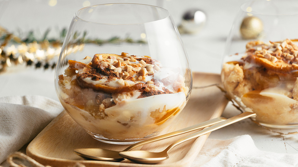 Dessert automnal au yaourt en verrine